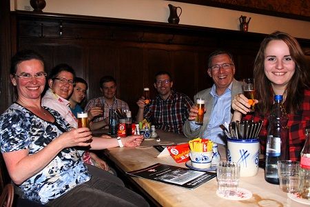 Zugabend zum ersten Jahrestag unserer Gründung mit Ermittlung unserer Zugmajestät sowie Besuch des Bläserforums und Essen in der Malzmühle am 2. Oktober 2015