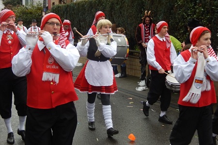 Rosenmontagszug des Festkomitee Worringer Karneval von 1886 e.V. am 8. Februar 2016