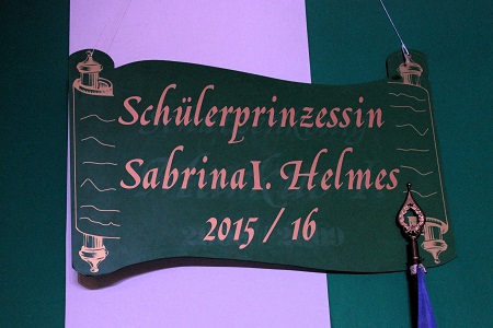 Schülerprinzessin Sabrina I. beim 74. Schützenfest in unserem Heimatort vom 9. August 2016