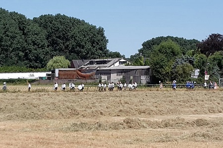 Festzug mit Parade des Schützen- und Volksfestes der St. Hubertus Schützenbruderschaft Köln-Rheinkassel-Langel-Kasselberg 1468 e.V. am 8. Juli 2018