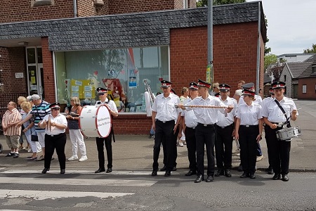 Großer Festzug des 489. Schützen- und Volksfestes der St. Sebastianus Schützenbruderschaft e.V. Pulheim gegründet 1530 am 9. Juni 2019