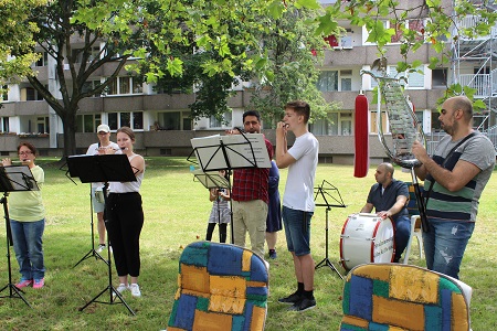 Feier zu Daron Hiba Bobans, Levon Hebaboians und George Heba Boians Geburtstagen am 20. Juni 2019