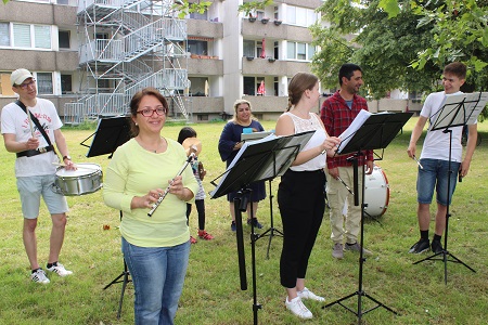 Feier zu Daron Hiba Bobans, Levon Hebaboians und George Heba Boians Geburtstagen am 20. Juni 2019