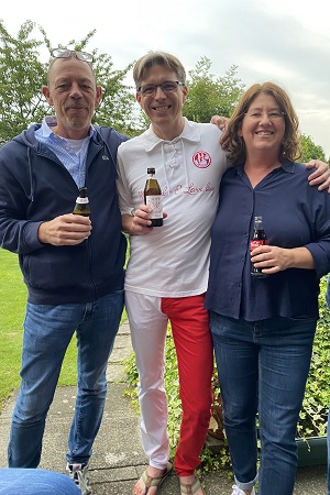 Feier zu Markus Helmes' Geburtstag am 4. August 2021