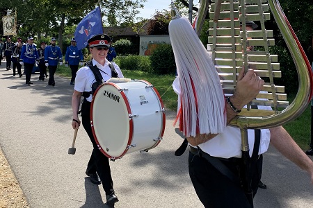 Großer Festzug des 493. Schützen- und Volksfestes der St. Sebastianus Schützenbruderschaft e.V. Pulheim gegründet 1530 am 28. Mai 2023