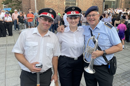 Serenade und Großer Fackelzug des Schützenfestes des Bürgerschützenvereins 1849 Grevenbroich e.V. am 31. August 2024