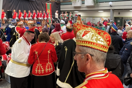 43. traditioneller Funkenbiwak der Karnevals-Gesellschaft Bergheimer Torwache von 1977 e.V. in Bergheim am 11. Januar 2025
