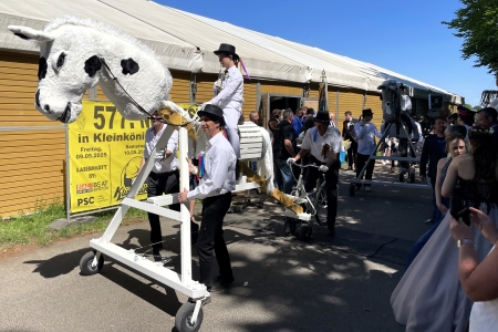 Großer Maifestzug des 577. Maifestes der Maigesellschaft 1448 Kleinkönigsdorf e.V. in Frechen-Königsdorf am 11. Mai 2025
