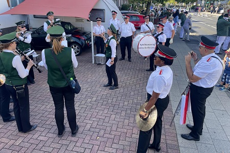 Großer Festumzug und Königsparade des Schützenfestes des Bürgerschützenvereins 1849 Grevenbroich e.V. in Grevenbroich am 7. September 2025