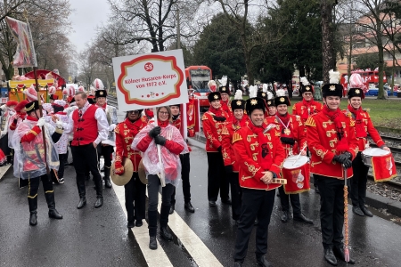 Rosenmontagszug des Festkomitees Kölner Karneval von 1823 e.V. in Köln am 16. Februar 2026