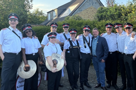 Abholung der Ehrenpaare des 578. Maifestes der Maigesellschaft 1448 Kleinkönigsdorf e.V. in Frechen-Königsdorf am 9. Mai 2026